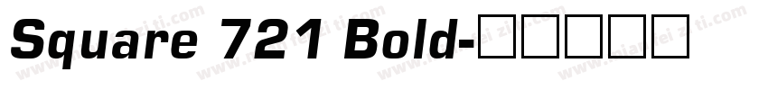 Square 721 Bold字体转换